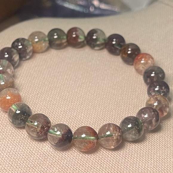 High Quality FOUR Season Garden Quartz Gemstone Crystal Bracelet 9mm - Picture 7 of 7